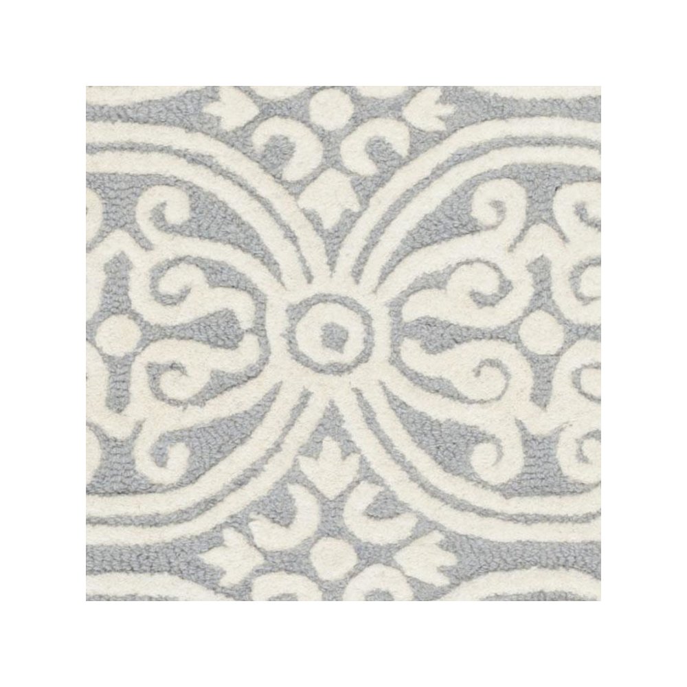 CAMBRIDGE, SILVER / IVORY, 2'-6" X 10', Area Rug, CAM123D-210. Picture 2