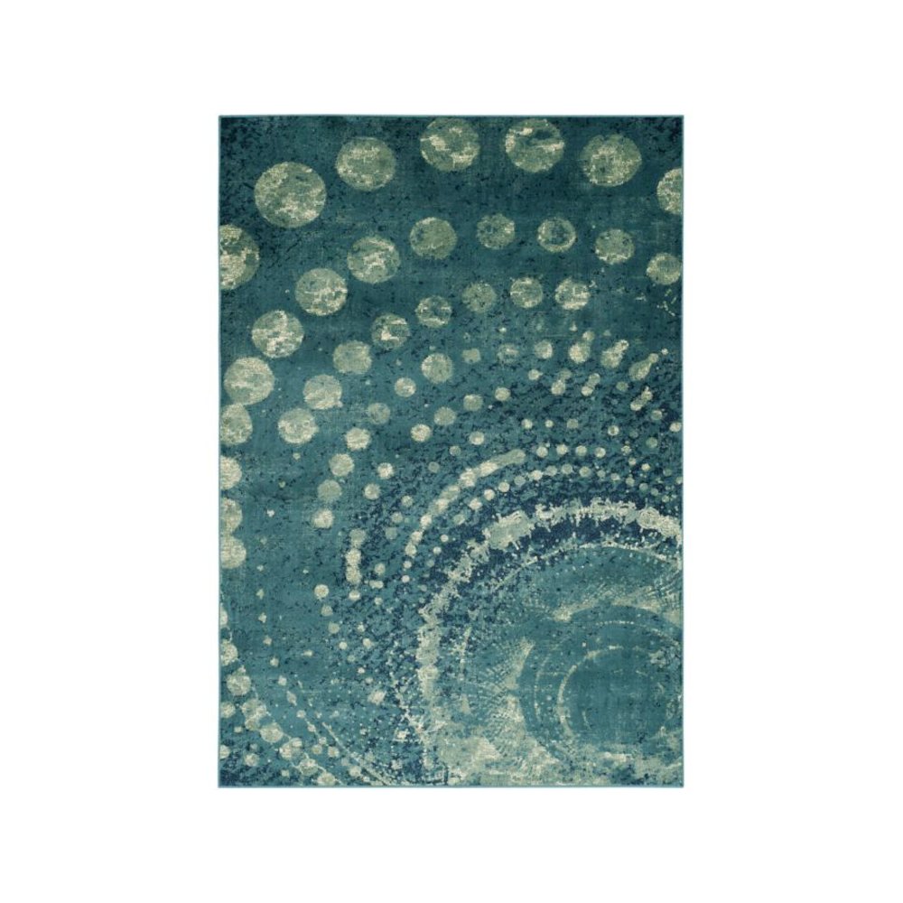 CONSTELLATION VINTAGE, TURQUOISE / MULTI, 6'-7" X 9'-2", Area Rug. Picture 1