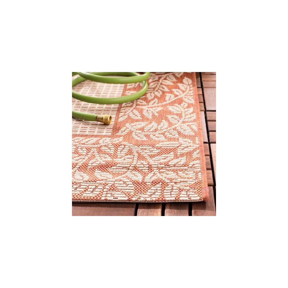 COURTYARD, NATURAL / TERRA, 5'-3" X 7'-7", Area Rug, CY0727-3201-5. Picture 3