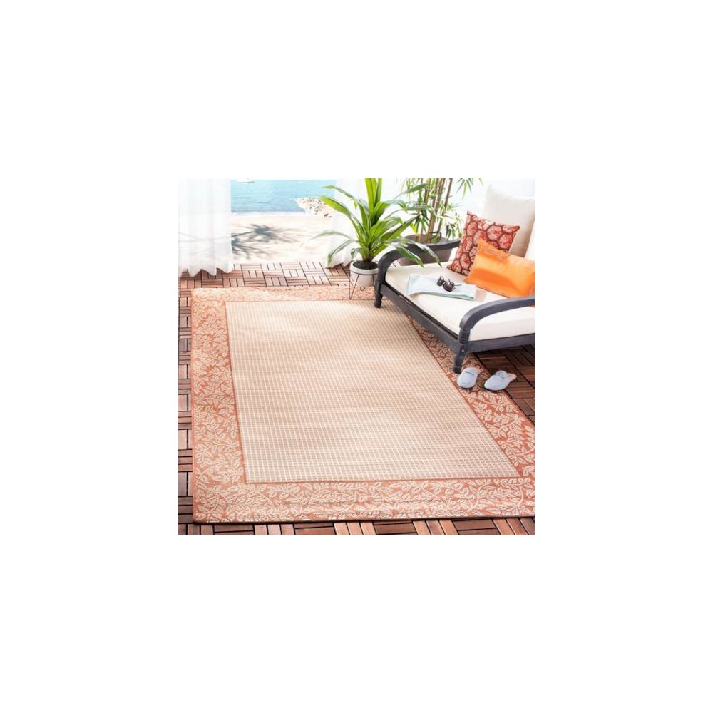 COURTYARD, NATURAL / TERRA, 5'-3" X 7'-7", Area Rug, CY0727-3201-5. Picture 2