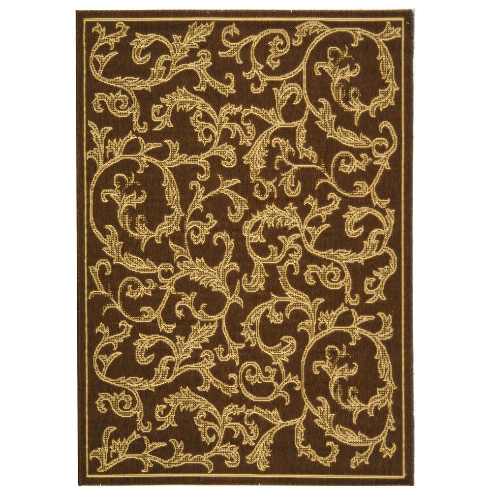 COURTYARD, BROWN / NATURAL, 4' X 5'-7", Area Rug, CY2653-3009-4. Picture 3