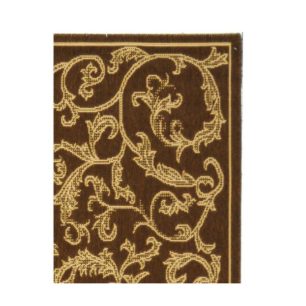 COURTYARD, BROWN / NATURAL, 4' X 5'-7", Area Rug, CY2653-3009-4. Picture 2