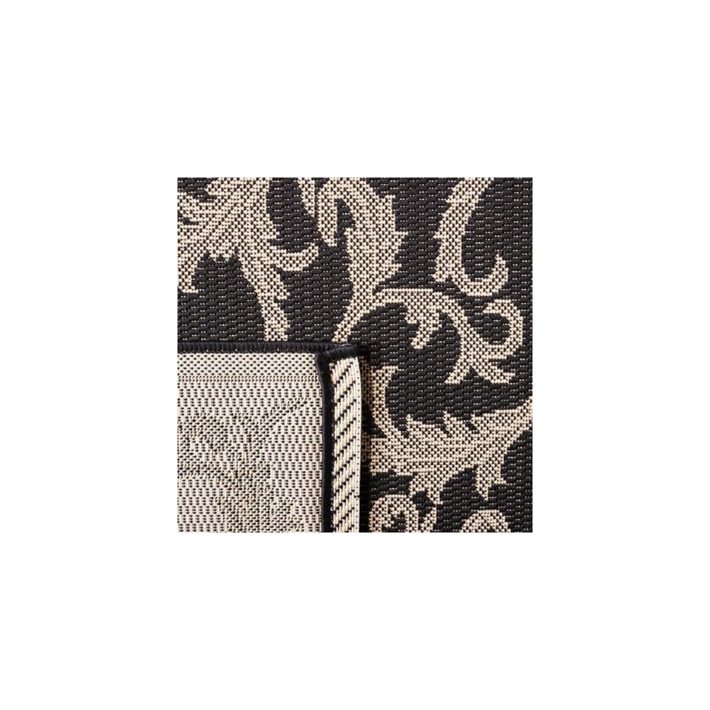 COURTYARD, BLACK / SAND, 2'-3" X 12', Area Rug, CY2653-3908-212. Picture 4