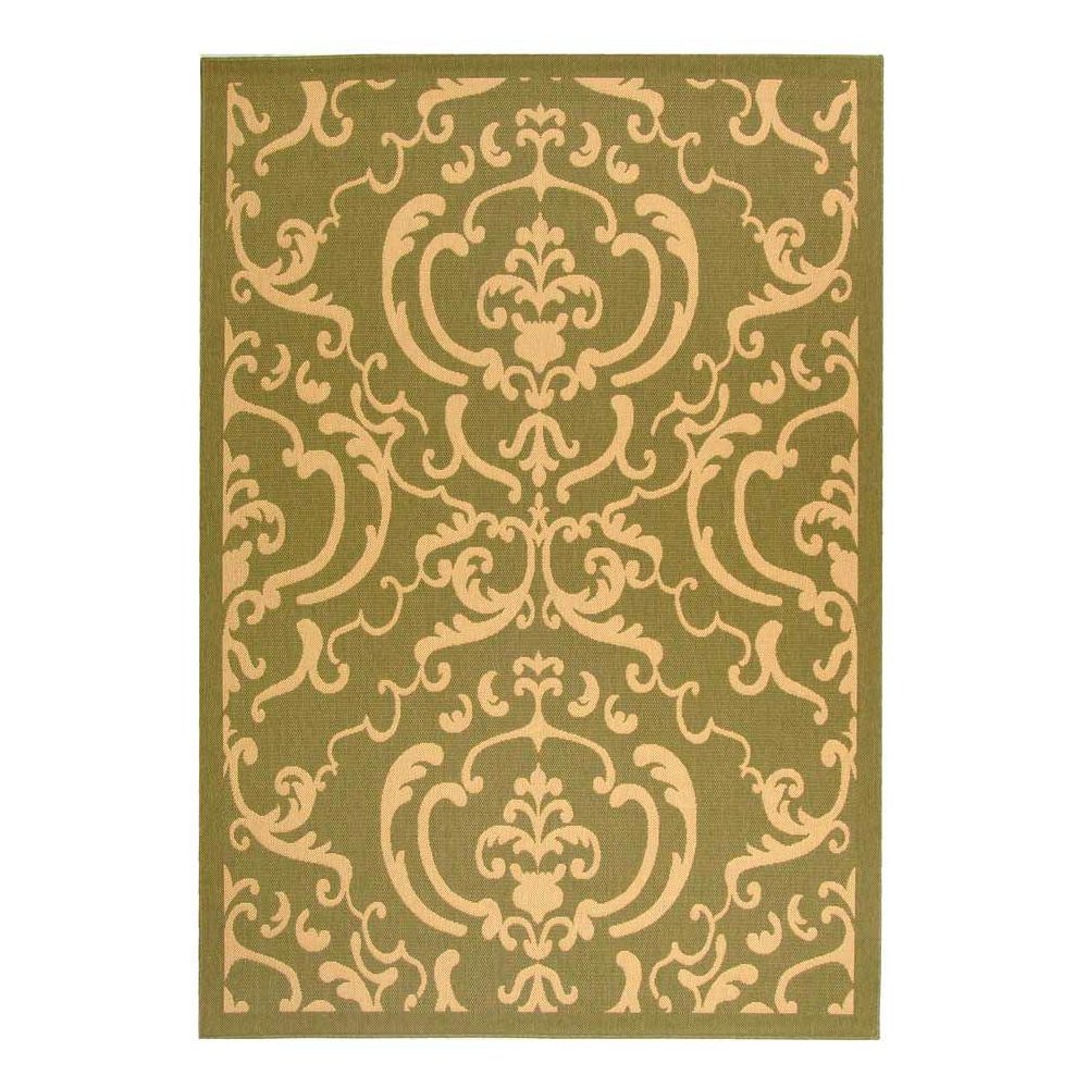 COURTYARD, OLIVE / NATURAL, 2'-3" X 10', Area Rug, CY2663-1E06-210. Picture 1