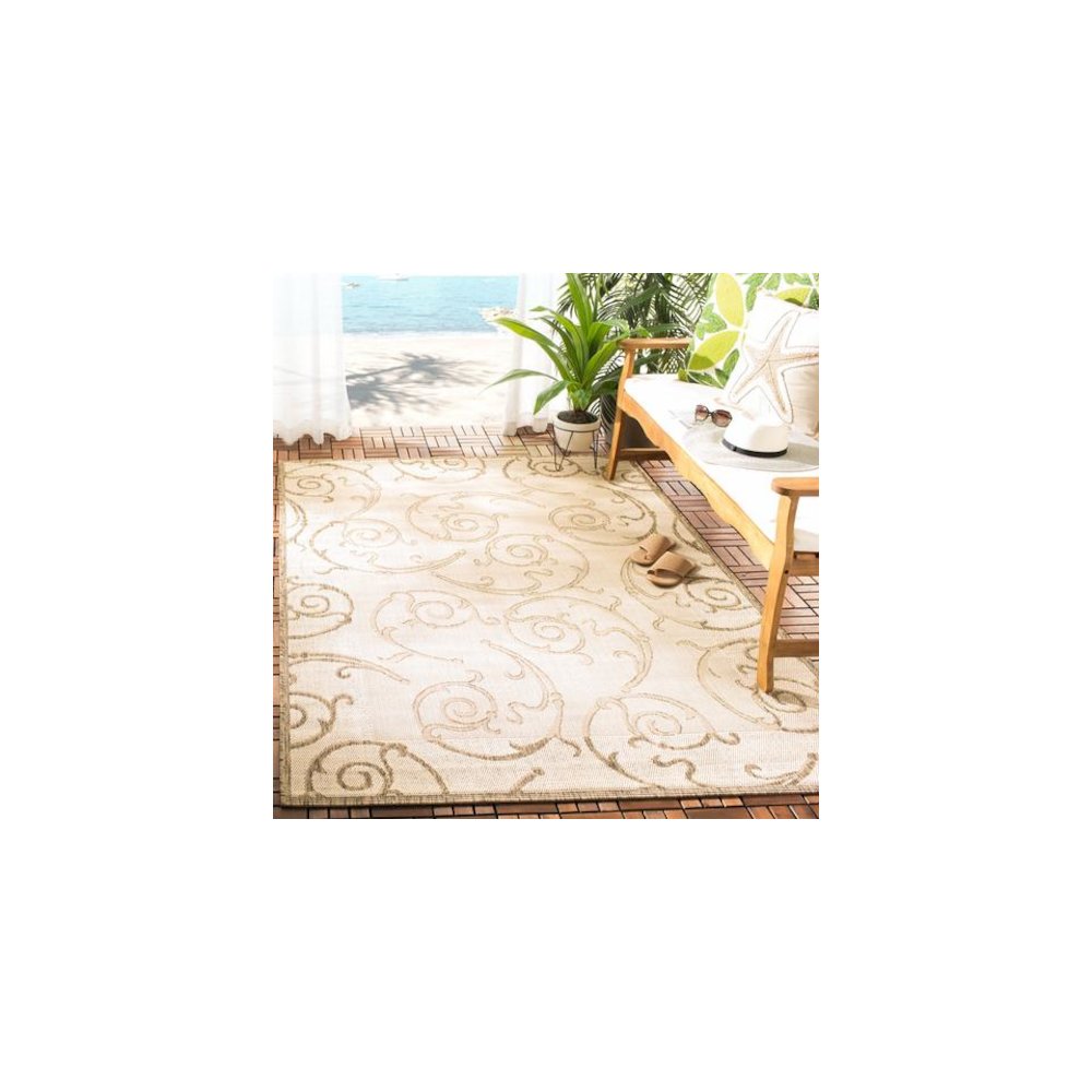COURTYARD, NATURAL / BROWN, 5'-3" X 7'-7", Area Rug, CY2665-3001-5. Picture 2