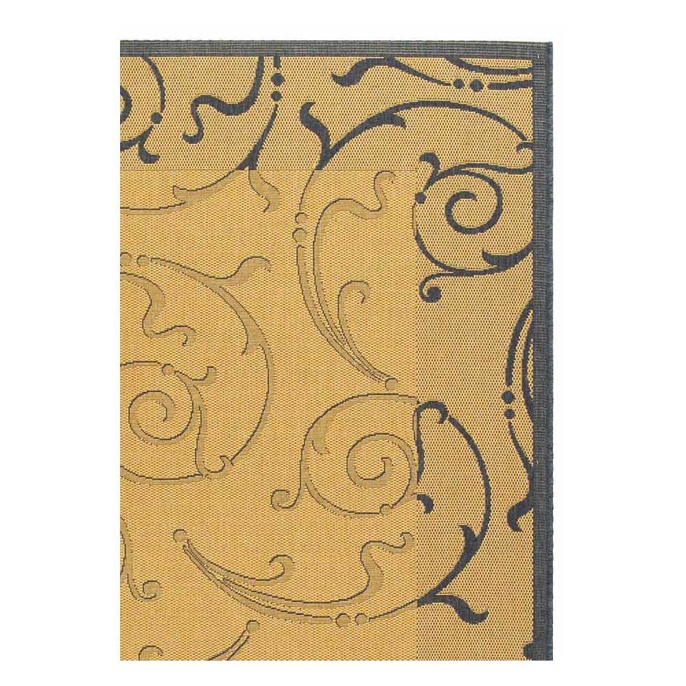 COURTYARD, NATURAL / BLUE, 6'-7" X 9'-6", Area Rug, CY2665-3101-6. Picture 2
