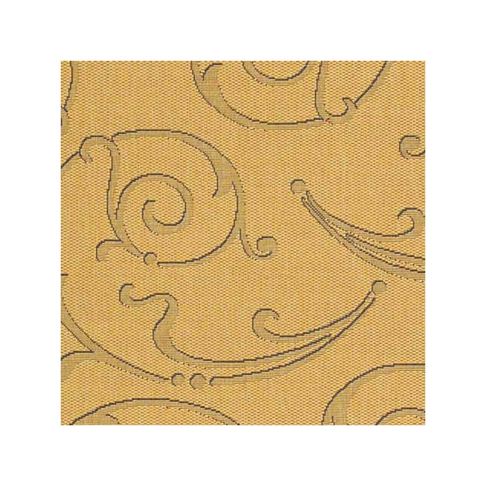 COURTYARD, NATURAL / BLUE, 6'-7" X 9'-6", Area Rug, CY2665-3101-6. Picture 3