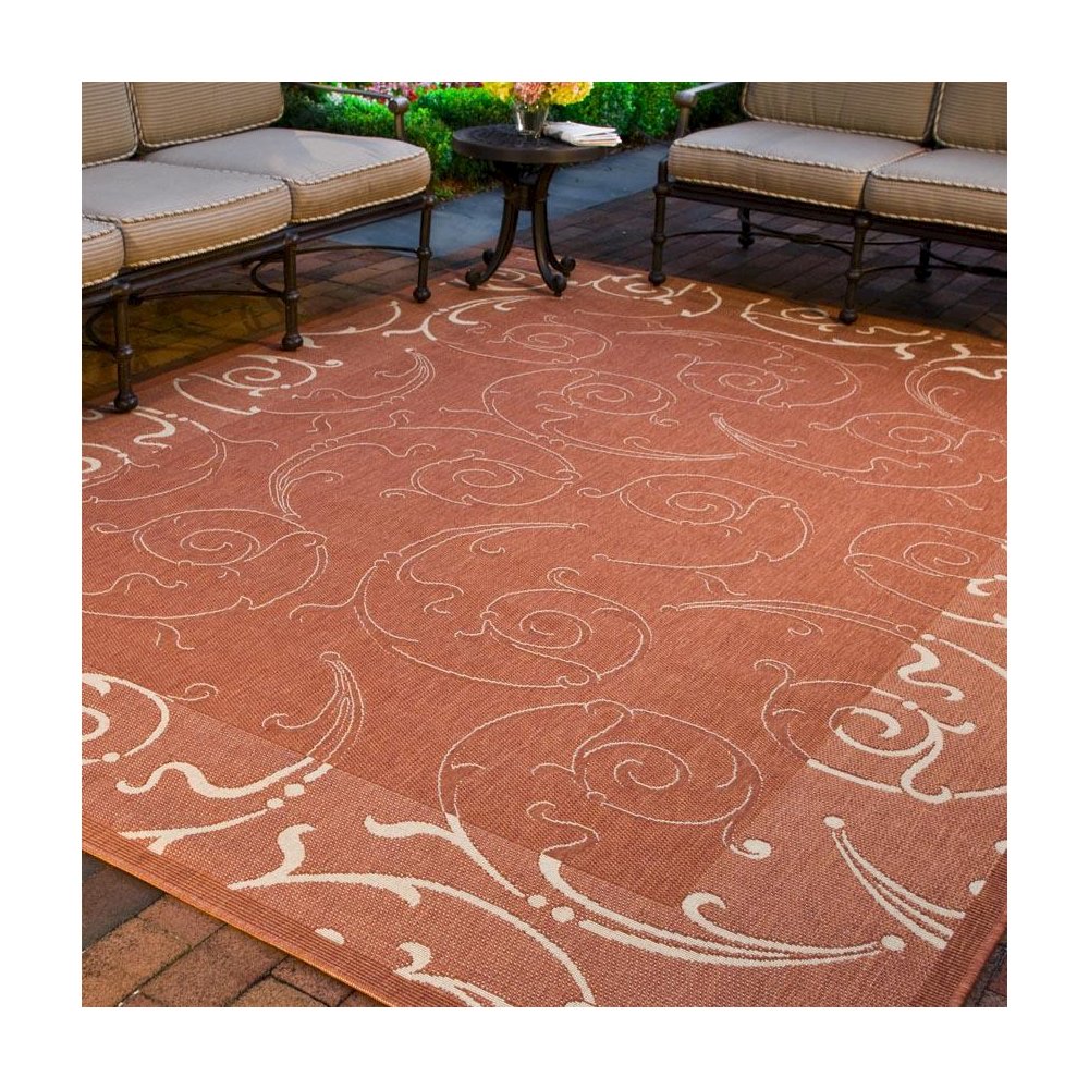 COURTYARD, NATURAL / TERRA, 8' X 11', Area Rug, CY2665-3201-8. Picture 3