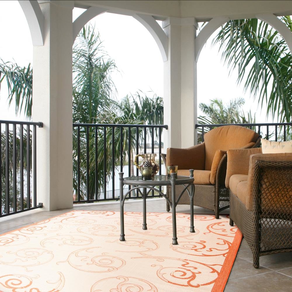 COURTYARD, NATURAL / TERRA, 8' X 11', Area Rug, CY2665-3201-8. Picture 4