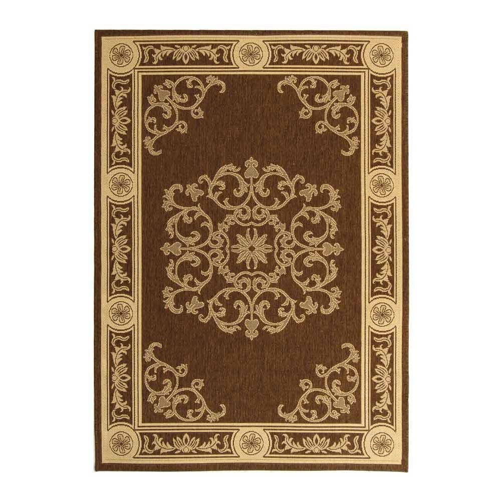 COURTYARD, CHOCOLATE / NATURAL, 2' X 3'-7", Area Rug, CY2914-3409-2. Picture 1