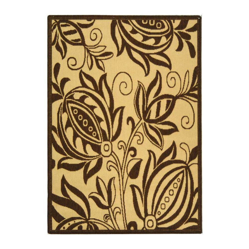 COURTYARD, NATURAL / BROWN, 4' X 5'-7", Area Rug, CY2961-3001-4. Picture 1