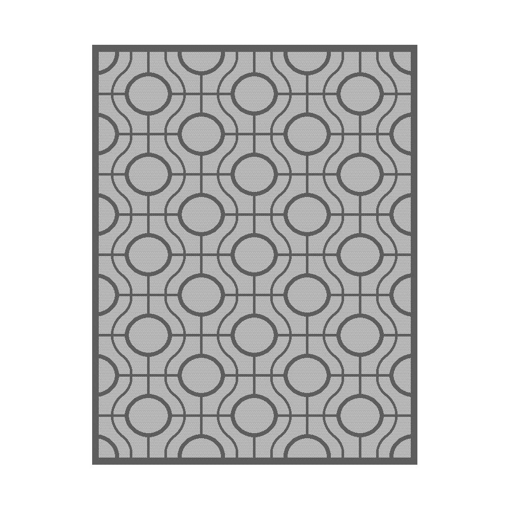 COURTYARD, LIGHT GREY / ANTHRACITE, 4' X 5'-7", Area Rug, CY6115-78-4. Picture 1