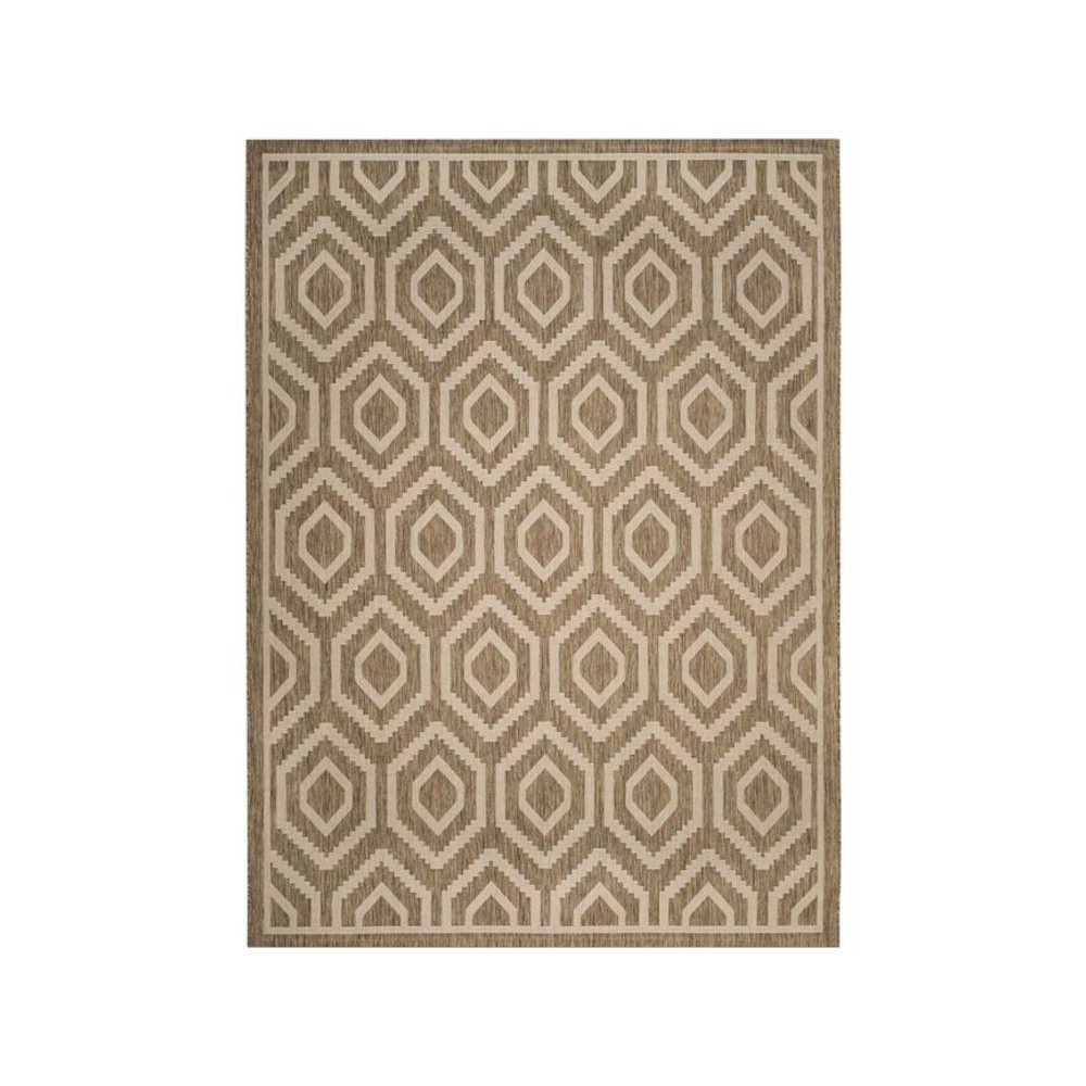 COURTYARD, BROWN / BONE, 8' X 11', Area Rug, CY6902-242-8. Picture 1