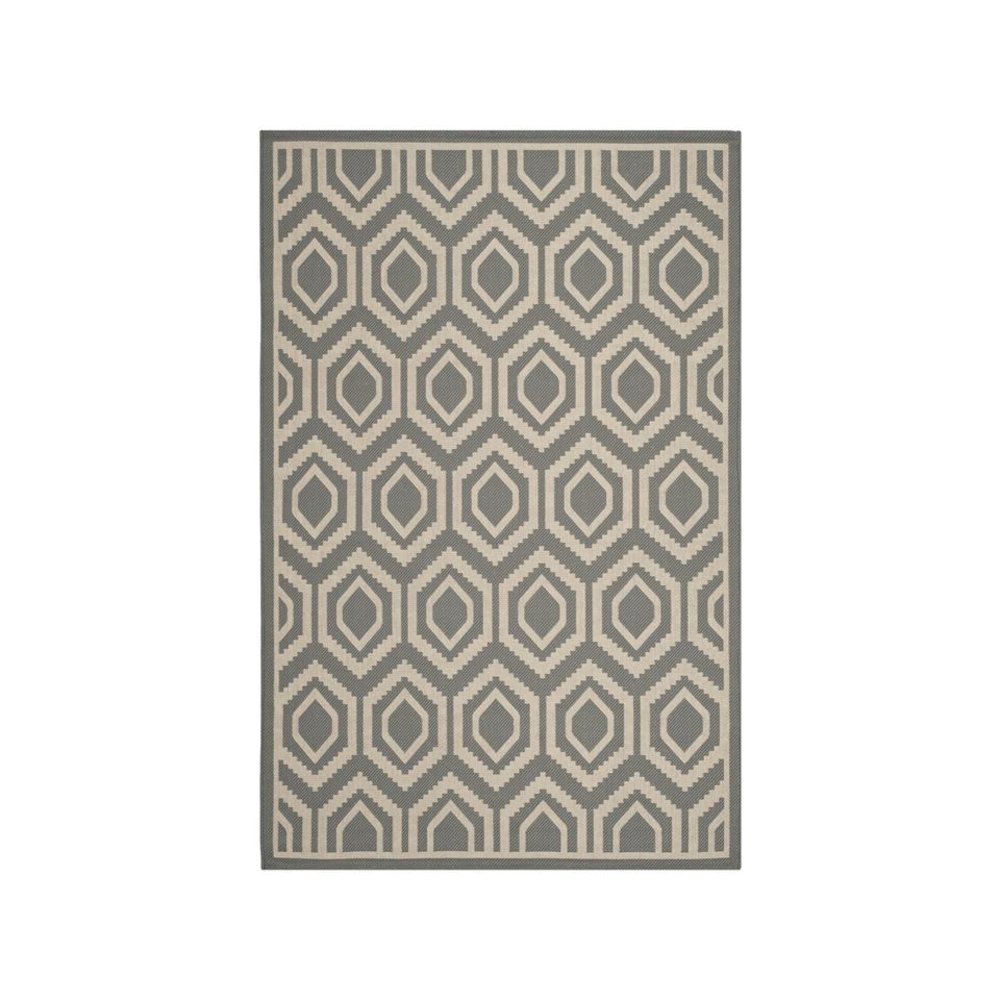 COURTYARD, ANTHRACITE / BEIGE, 6'-7" X 9'-6", Area Rug, CY6902-246-6. Picture 1