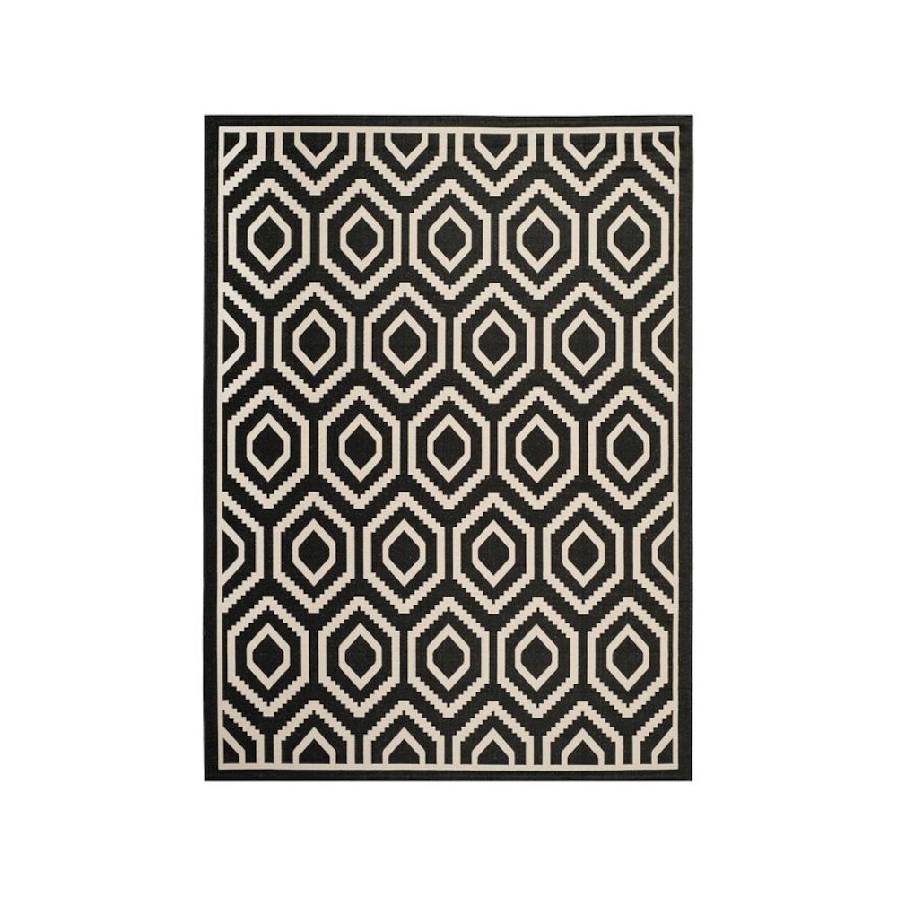 COURTYARD, BLACK / BEIGE, 8' X 11', Area Rug, CY6902-266-8. Picture 1