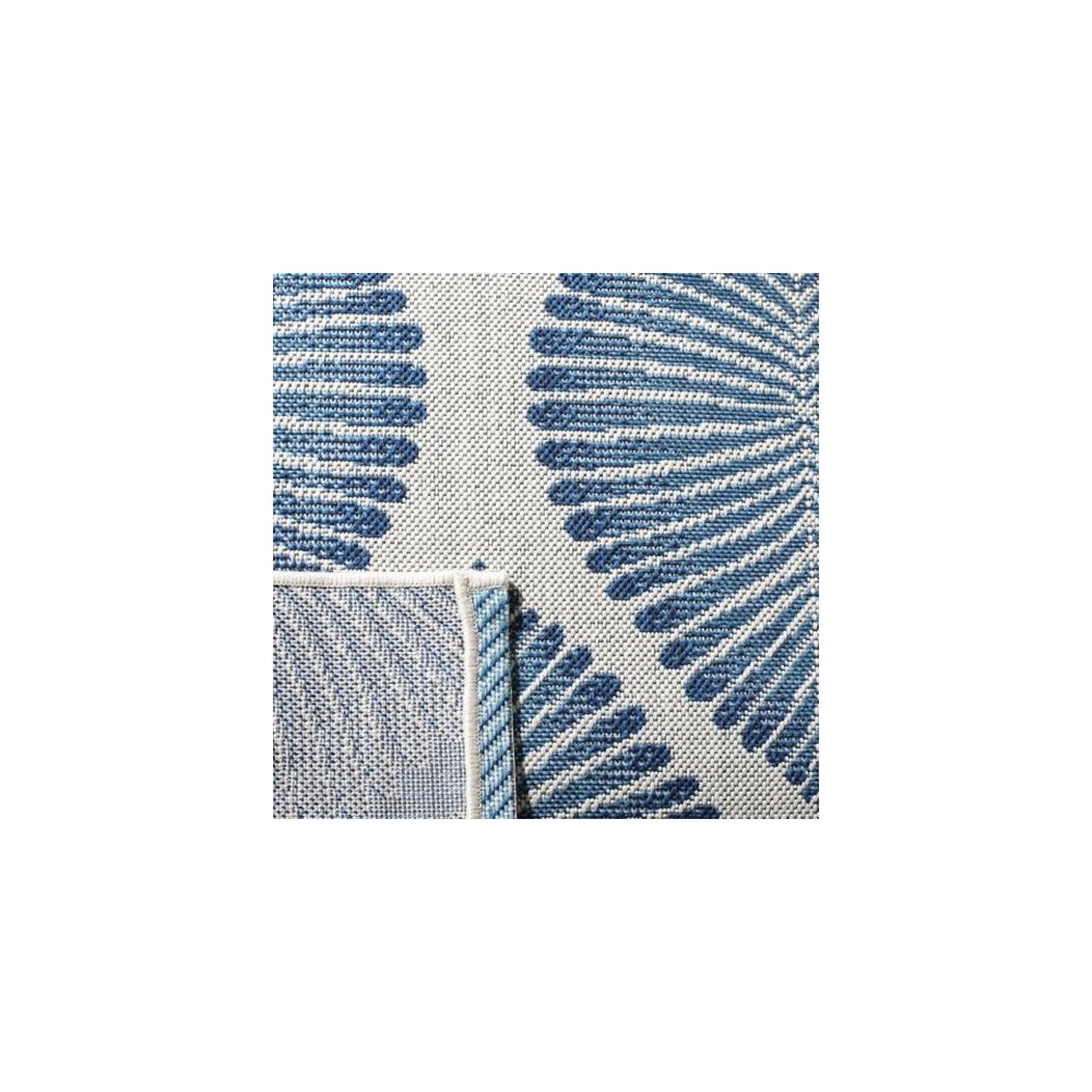 COURTYARD, BEIGE / NAVY, 5'-3" X 7'-7", Area Rug, CY7504-25812-5. Picture 4
