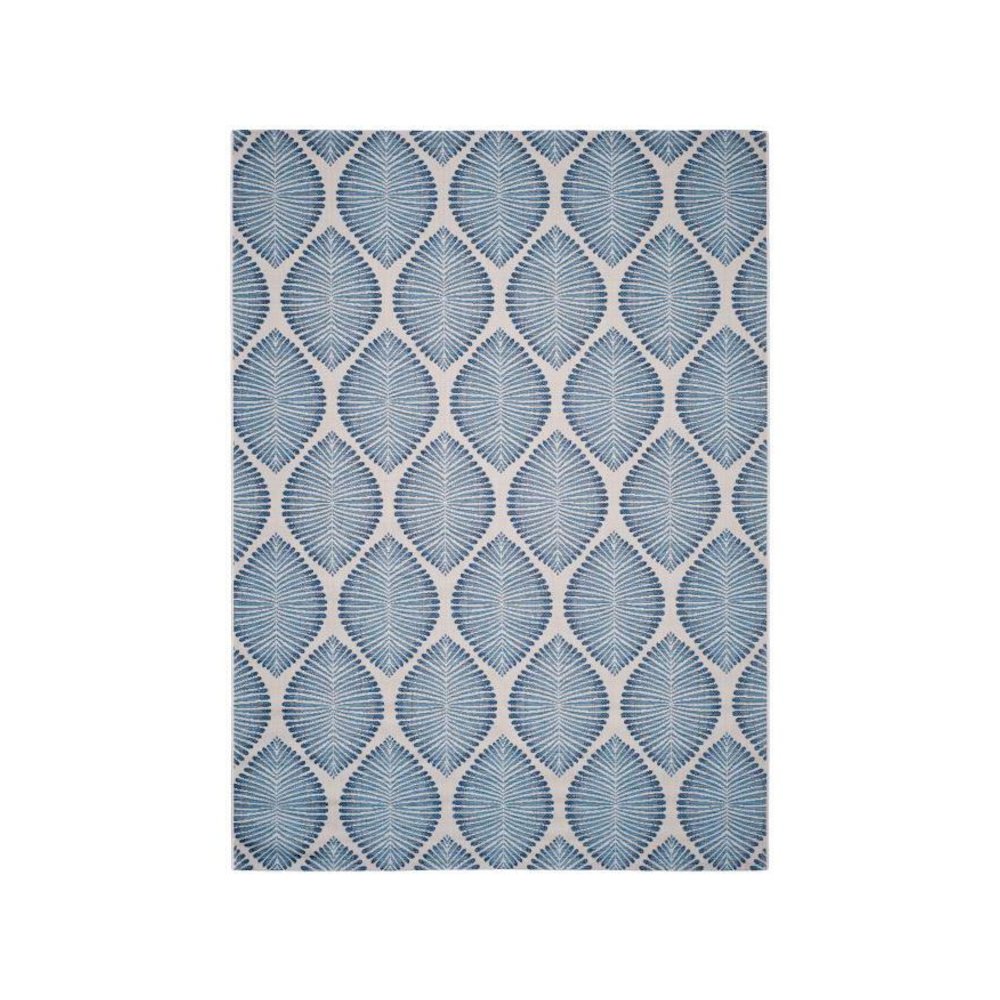 COURTYARD, BEIGE / NAVY, 5'-3" X 7'-7", Area Rug, CY7504-25812-5. Picture 1