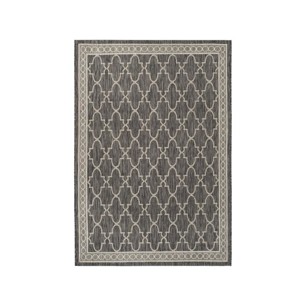 COURTYARD, BLACK / BEIGE, 9' X 12', Area Rug, CY8871-36621-9. Picture 1