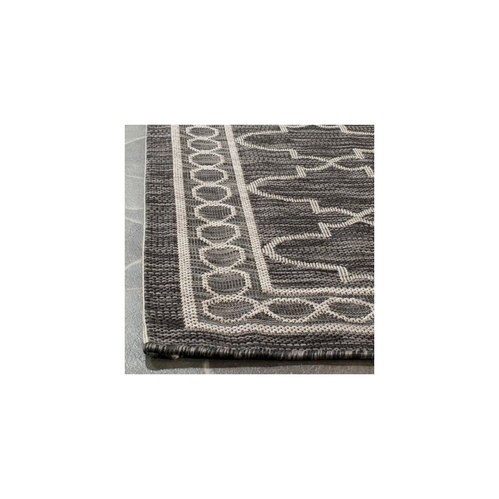 COURTYARD, BLACK / BEIGE, 9' X 12', Area Rug, CY8871-36621-9. Picture 2