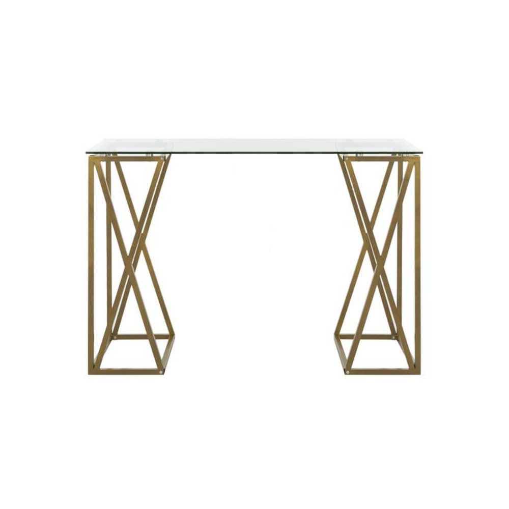 THERESA GLASS TOP DESK. Picture 1