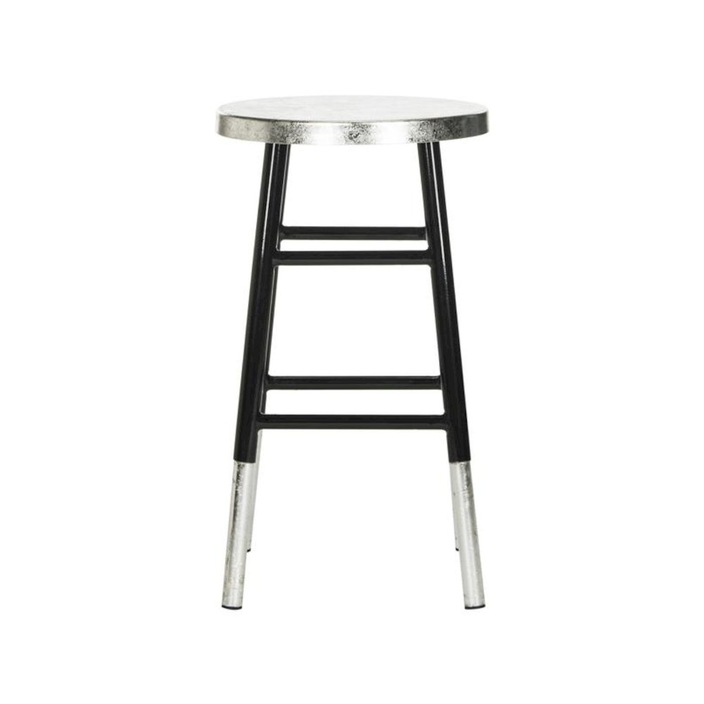 KENZIE SILVER DIPPED COUNTER STOOL, FOX3211A. Picture 1