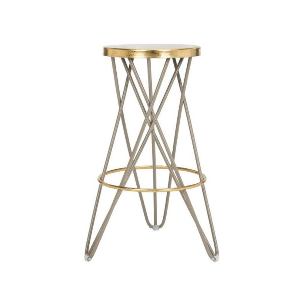 LORNA GOLD LEAF BAR STOOL, FOX3254C. Picture 1