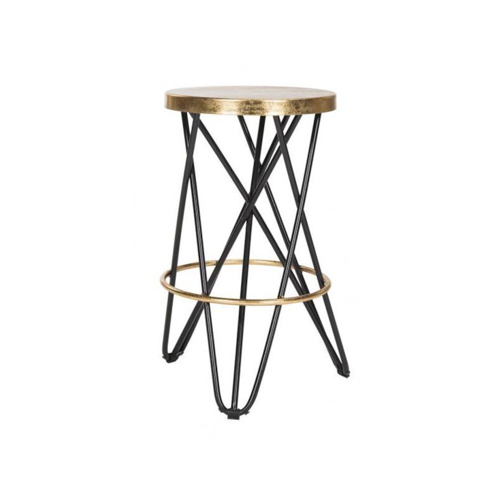 LORNA GOLD LEAF COUNTER STOOL, FOX3255D. Picture 1