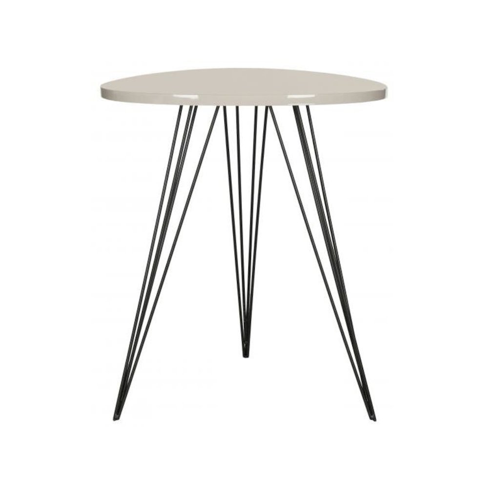 WOLCOTT RETRO MID CENTURY LACQUER SIDE TABLE, FOX4207C. Picture 1