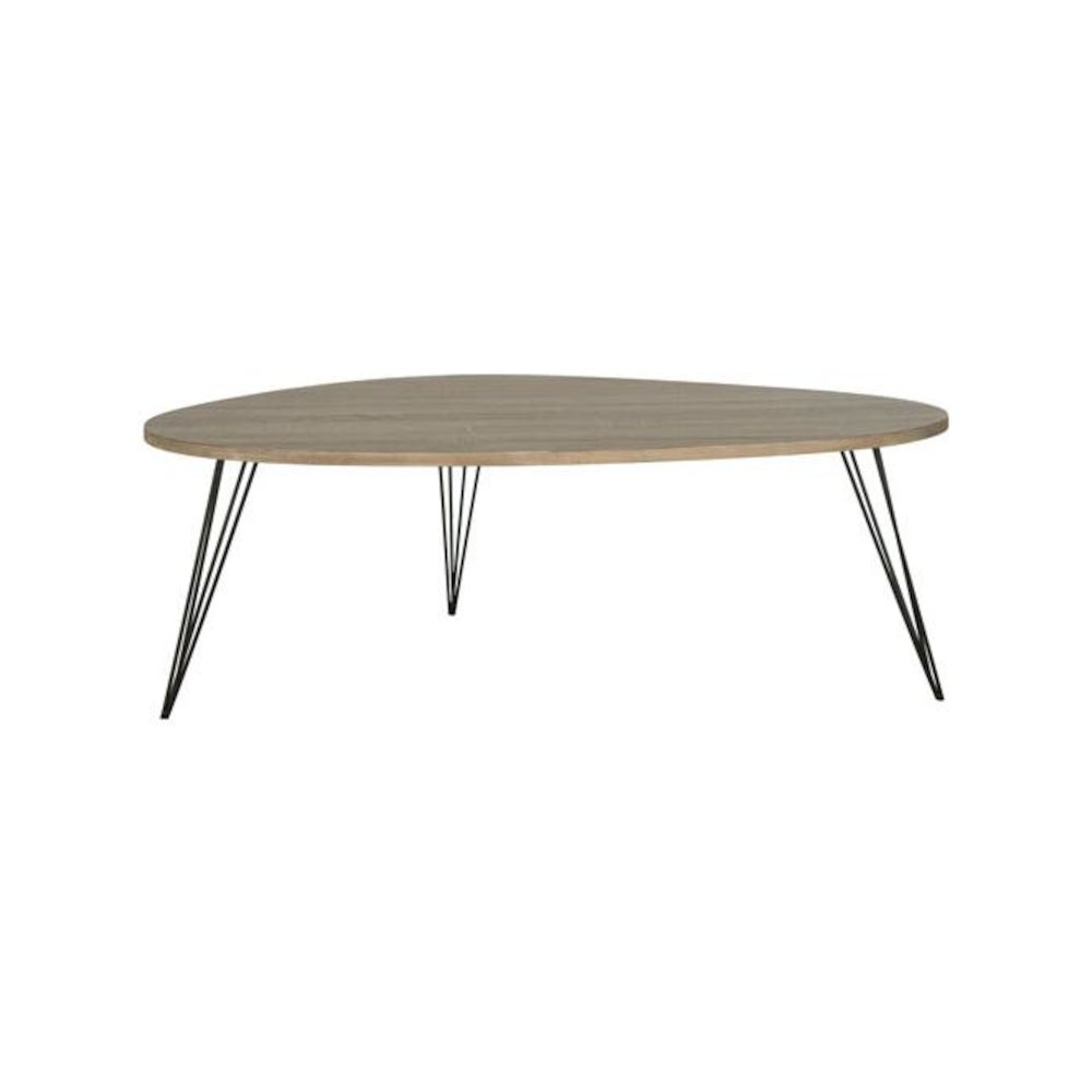 Home Collection Wynton Oak and Black Coffee Table. Picture 1