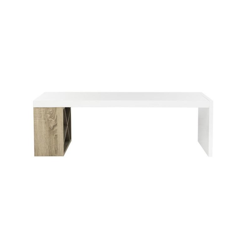 CARLTON MODERN SCANDINAVIAN SIDE STORAGE LACQUER COFFEE TABLE. Picture 1