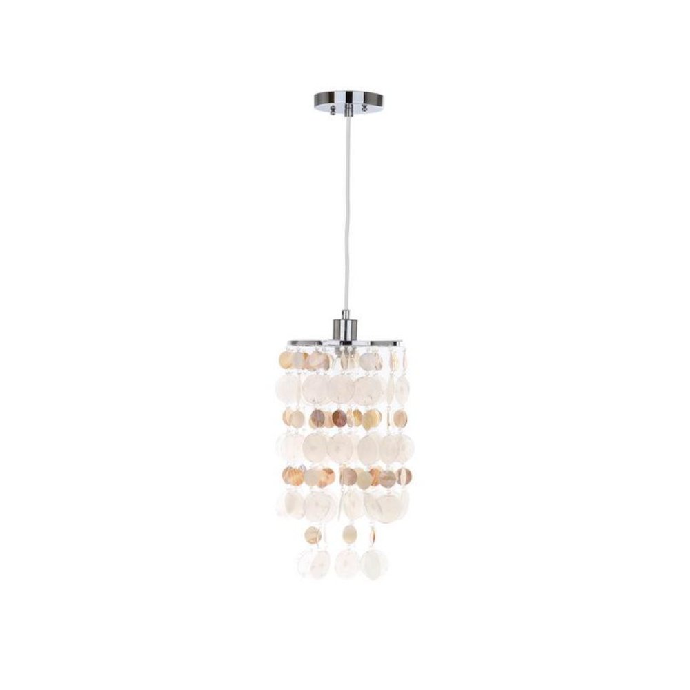 MODERN CAPIZ 1 LIGHT 9-INCH DIA PENDANT. Picture 1