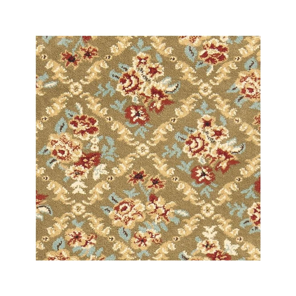 LYNDHURST, GREEN / GREEN, 2'-3" X 12', Area Rug, LNH556-5252-212. Picture 1