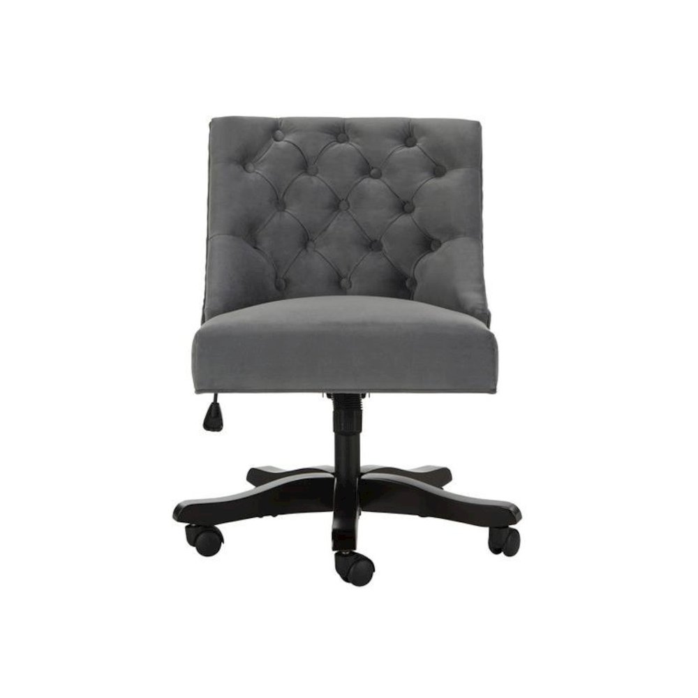 SOHO TUFTED VELVET SWIVEL DESK CHAIR, MCR1030B. Picture 1
