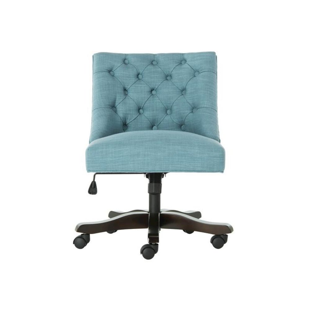 SOHO TUFTED LINEN SWIVEL DESK CHAIR, MCR1030E. Picture 1