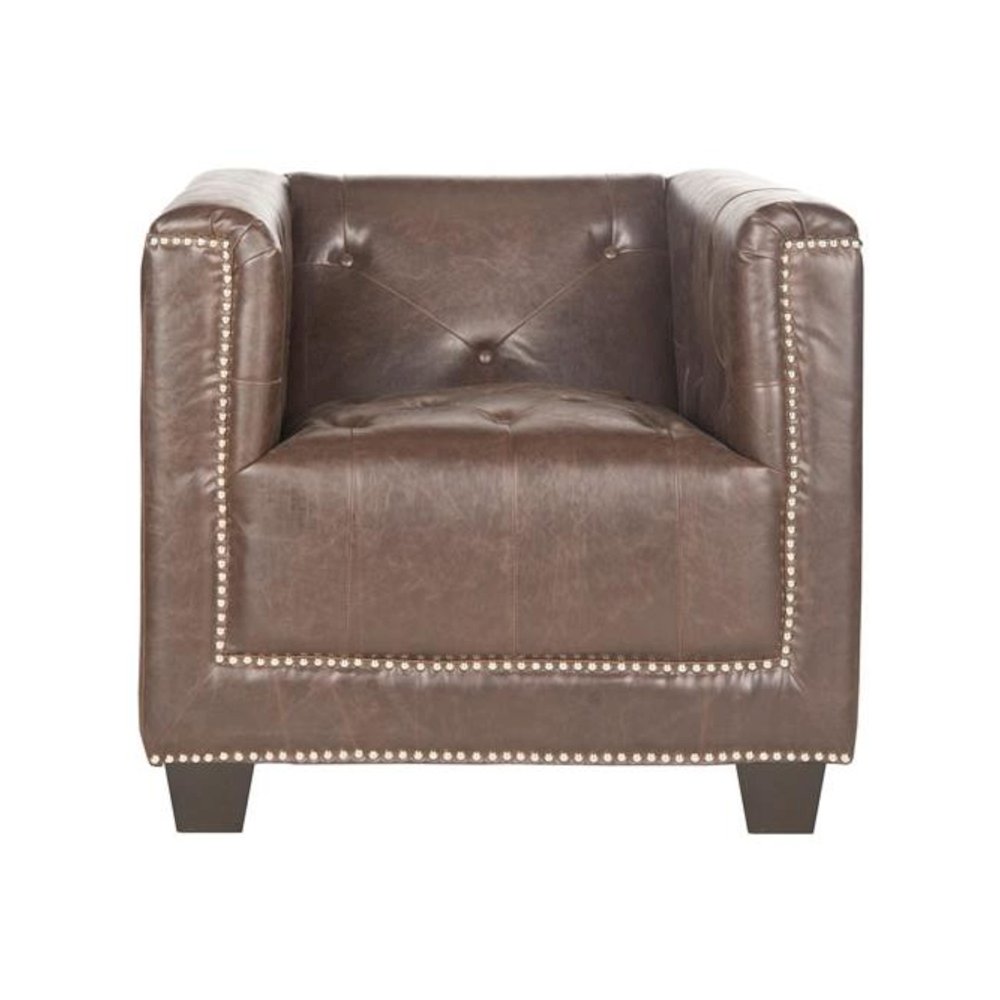 BENTLEY CLUB CHAIR - SILVER NAIL HEADS. Picture 1