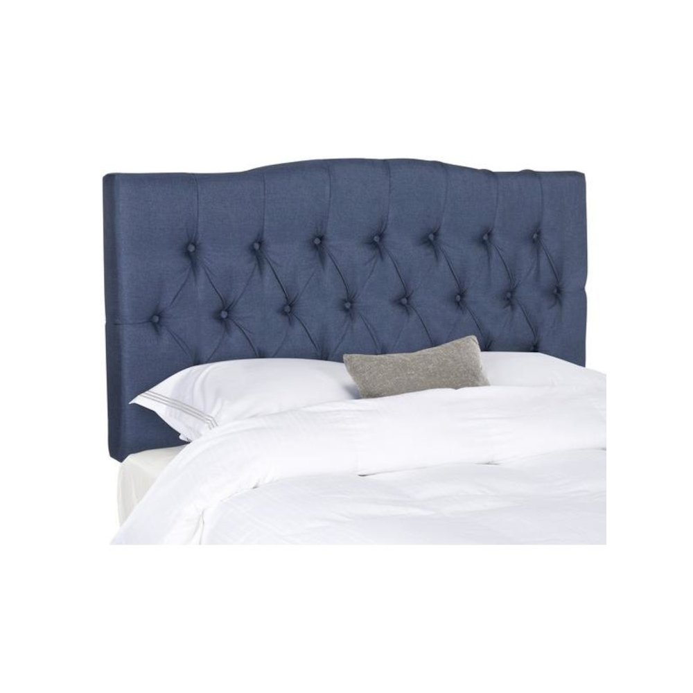 AXEL NAVY LINEN TUFTED HEADBOARD. Picture 1