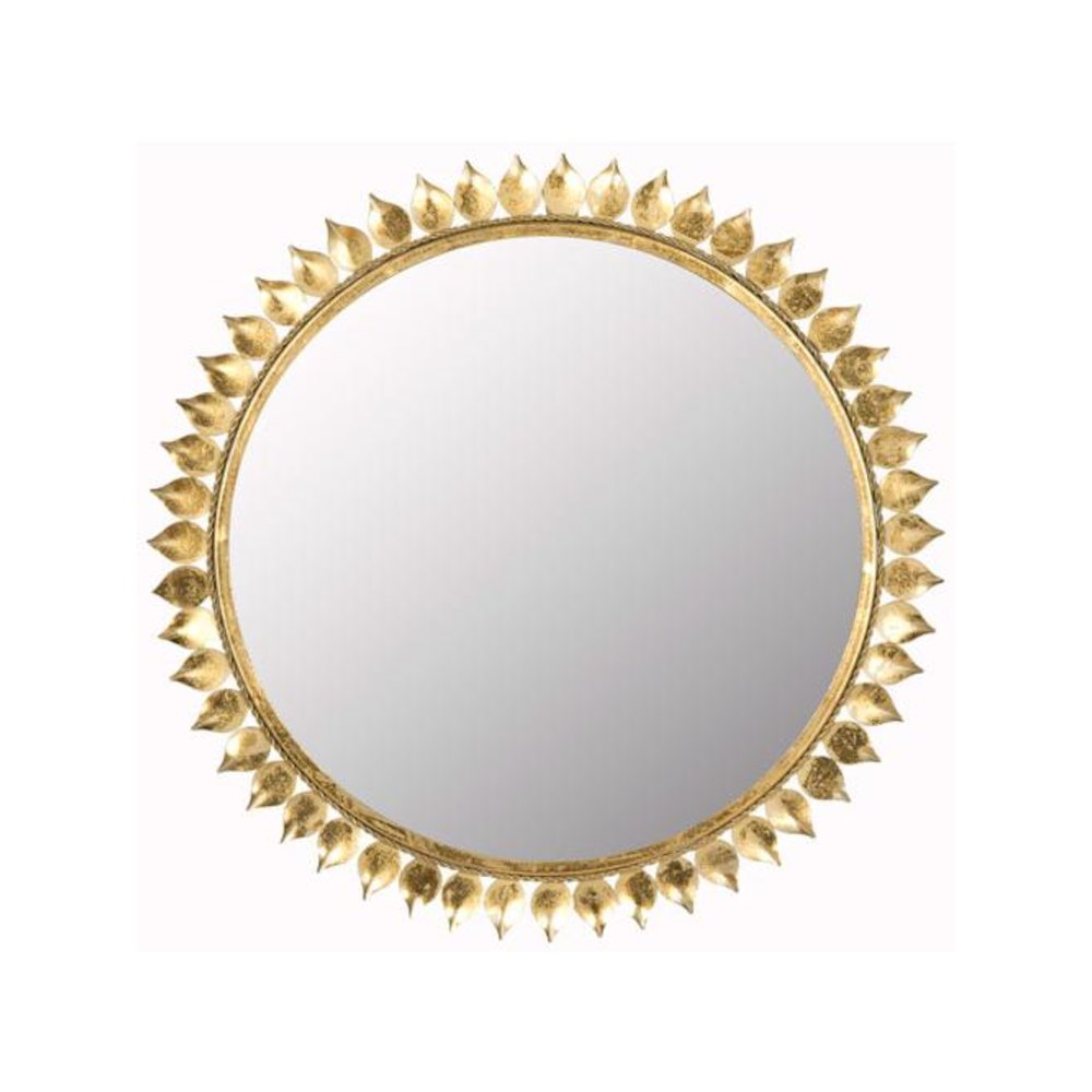 LEAF CROWN SUNBURST MIRROR. Picture 1