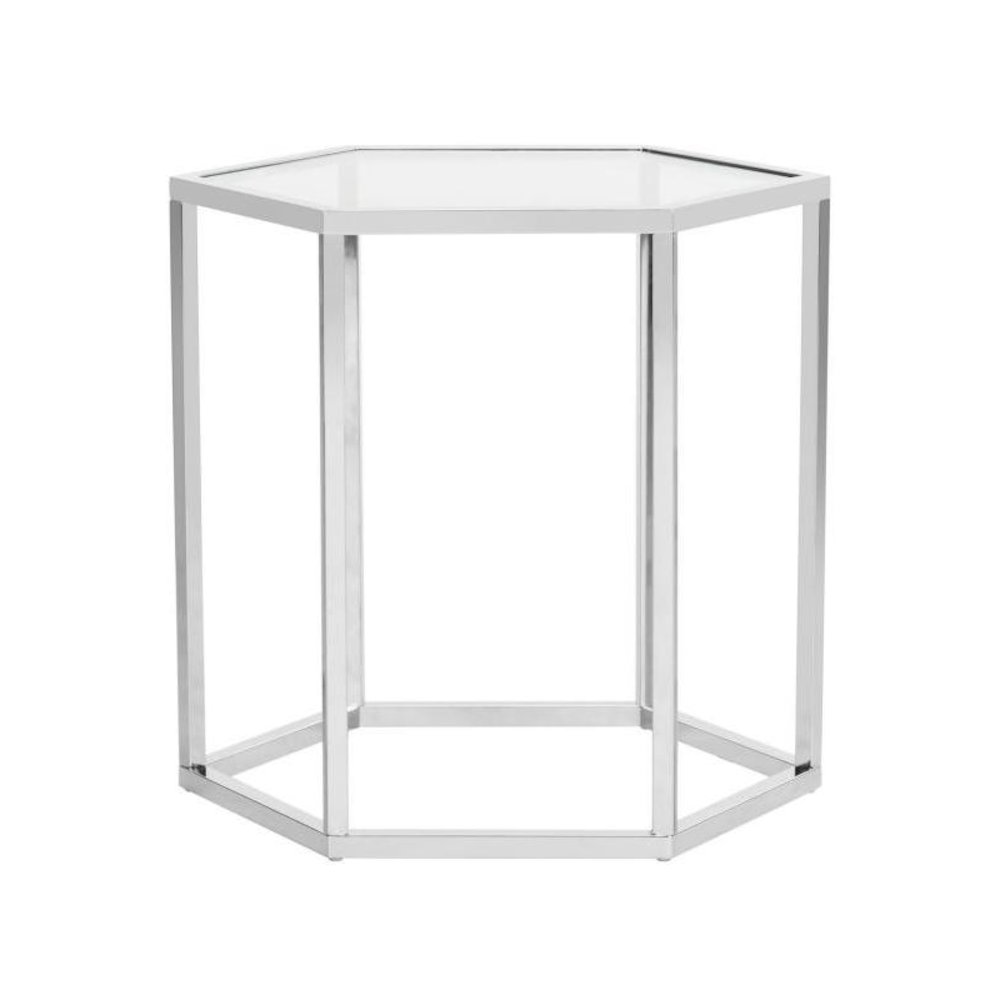 TEAGAN GLASS END TABLE. Picture 1