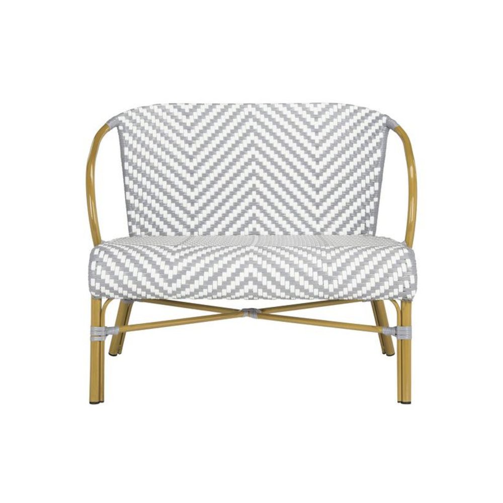 Dandra Herringbone Rattan Settee. Picture 1
