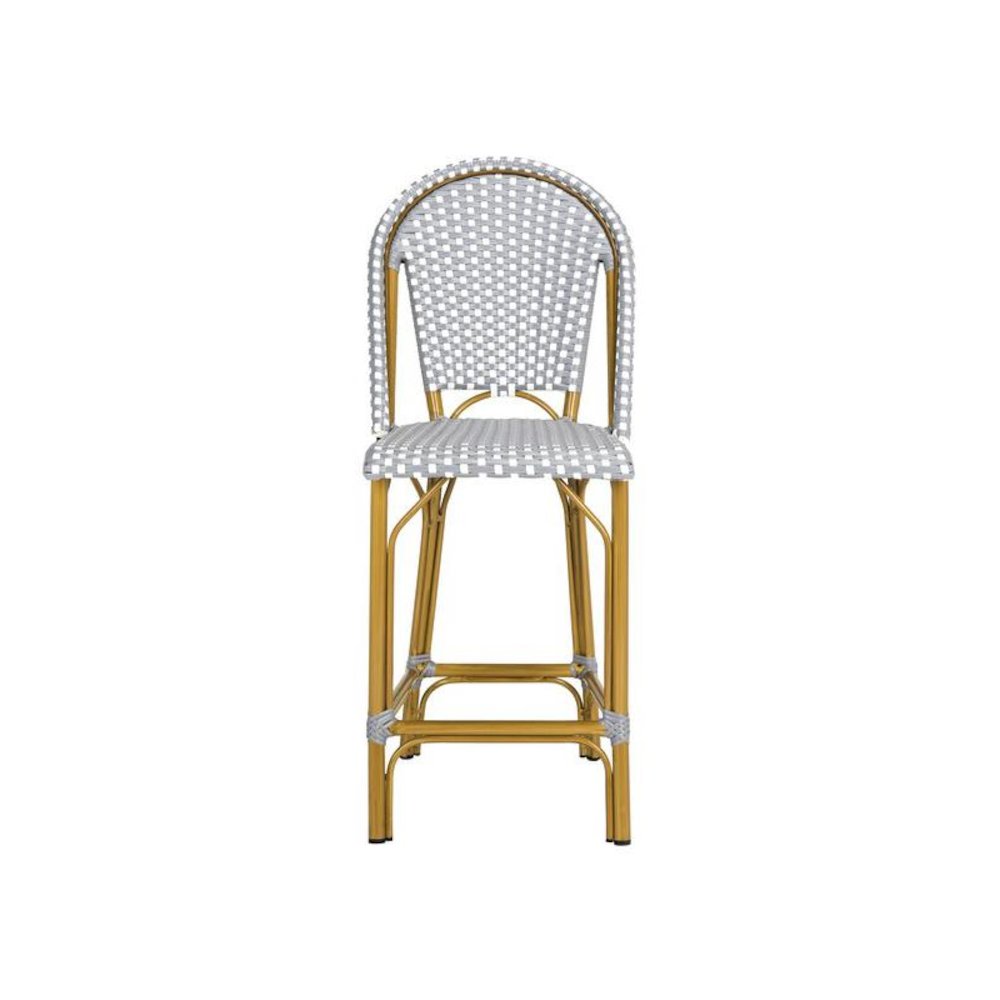 Gresley Indoor-Outdoor Stacking French Bistro Counter Stool. Picture 1