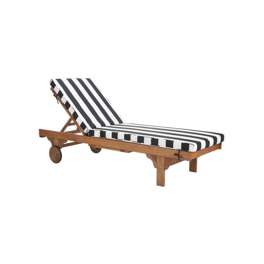 Newport Chaise Lounge Chair With Side Table. Picture 1