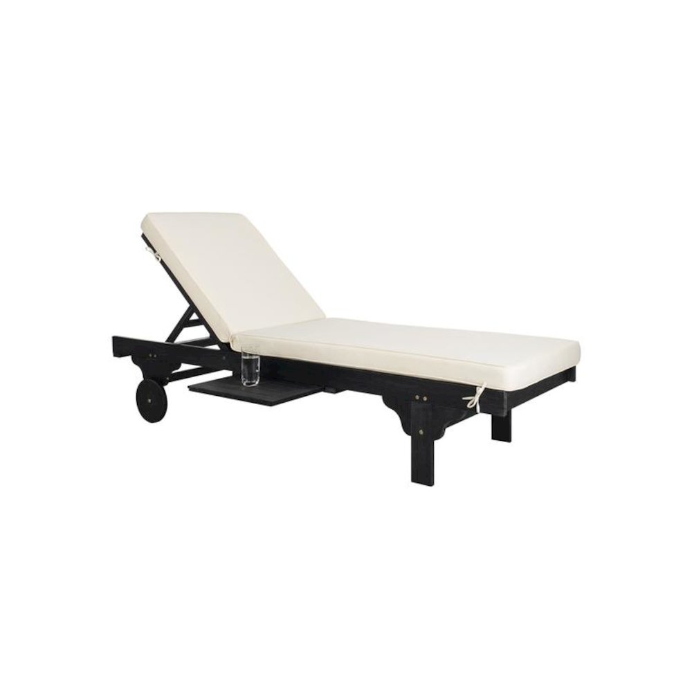 Newport Chaise Lounge Chair With Side Table. Picture 1