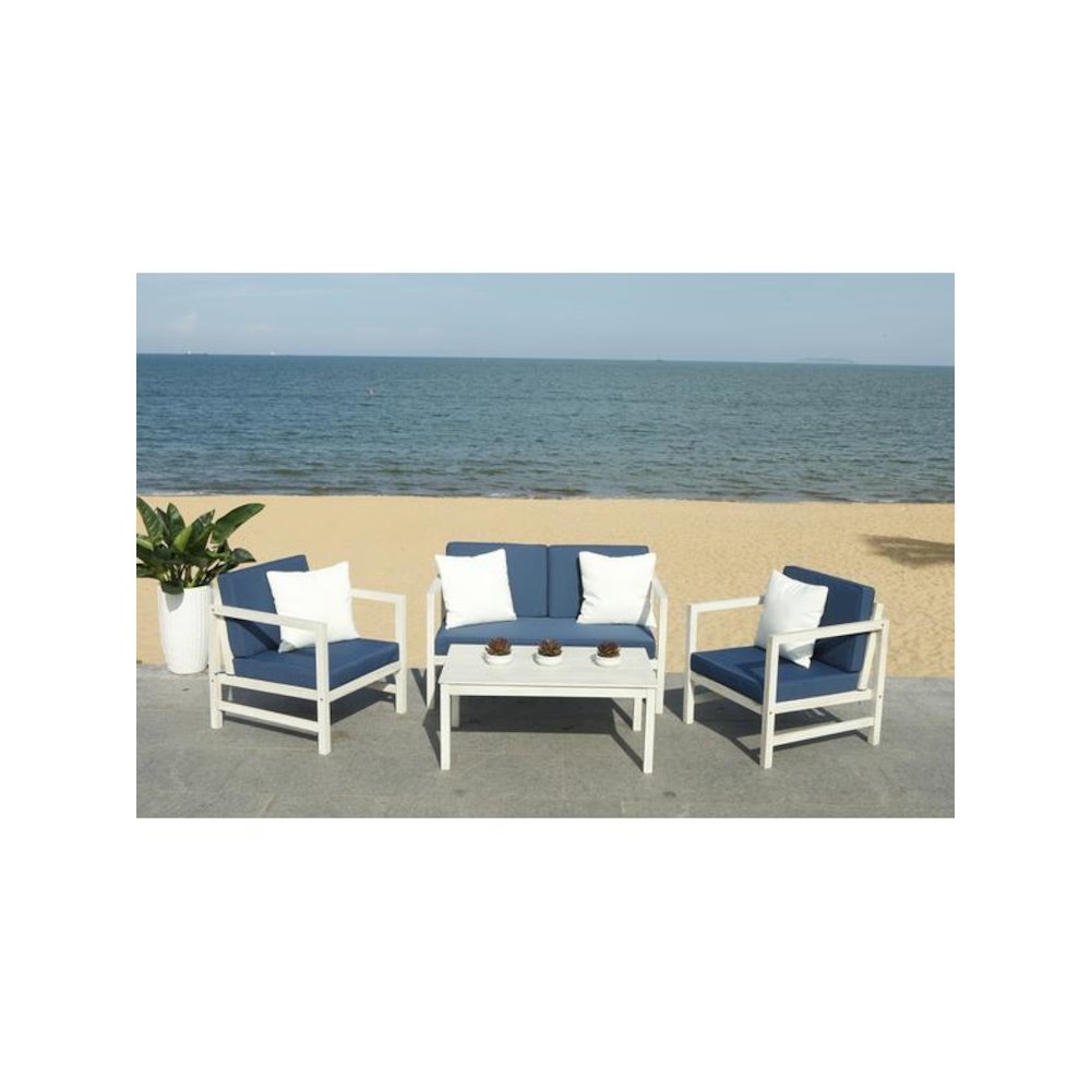 Montez 4 Pc Outdoor Set With Accent Pillows. Picture 1