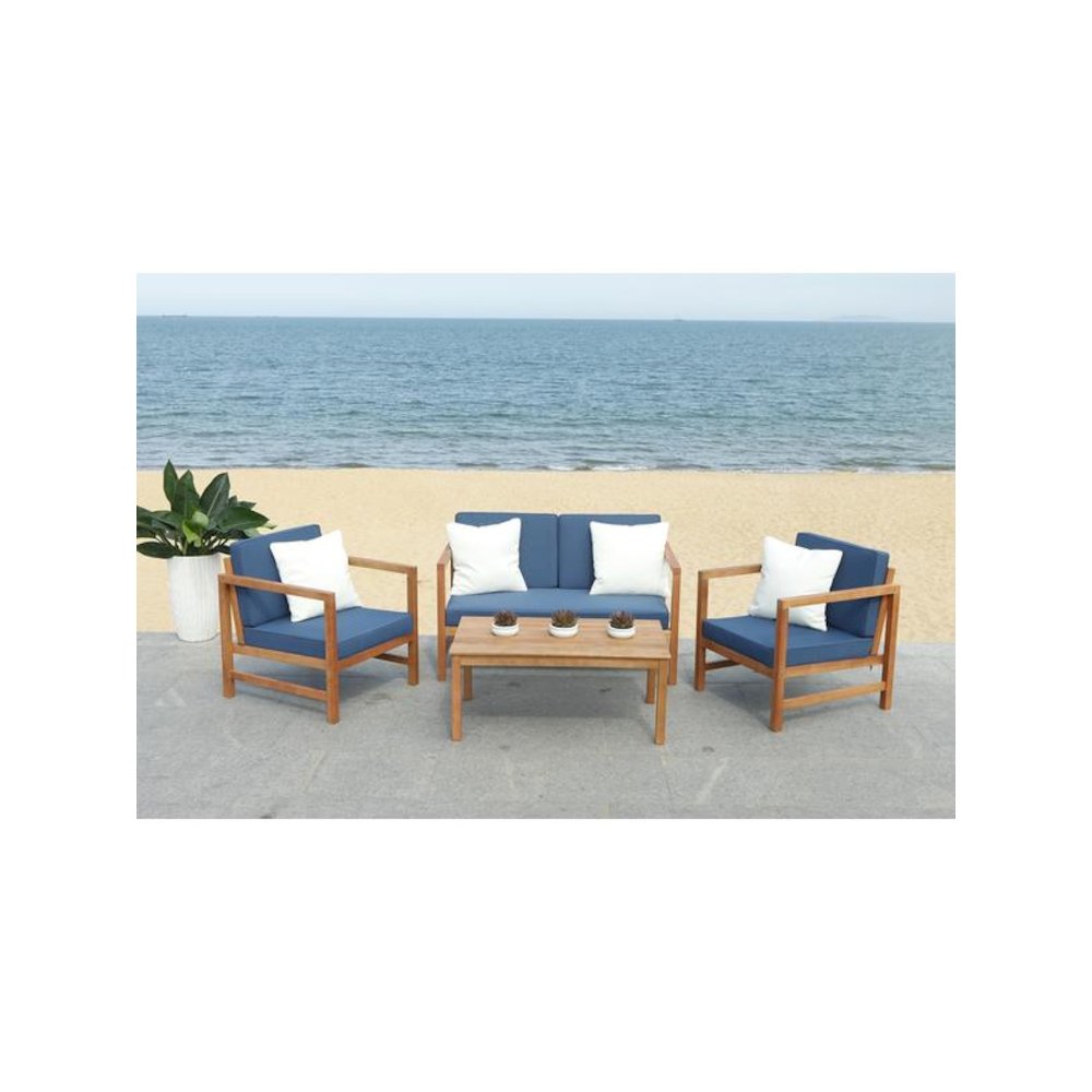 Montez 4 Pc Outdoor Set With Accent Pillows. Picture 1