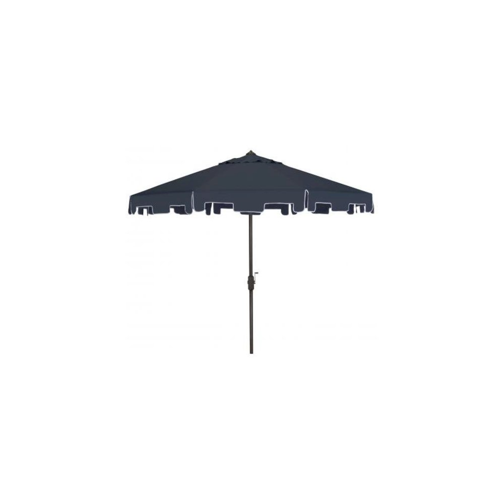 Uv Resistant Zimmerman 9 Ft Crank Market Push Button Tilt Umbrella With Flap. Picture 1