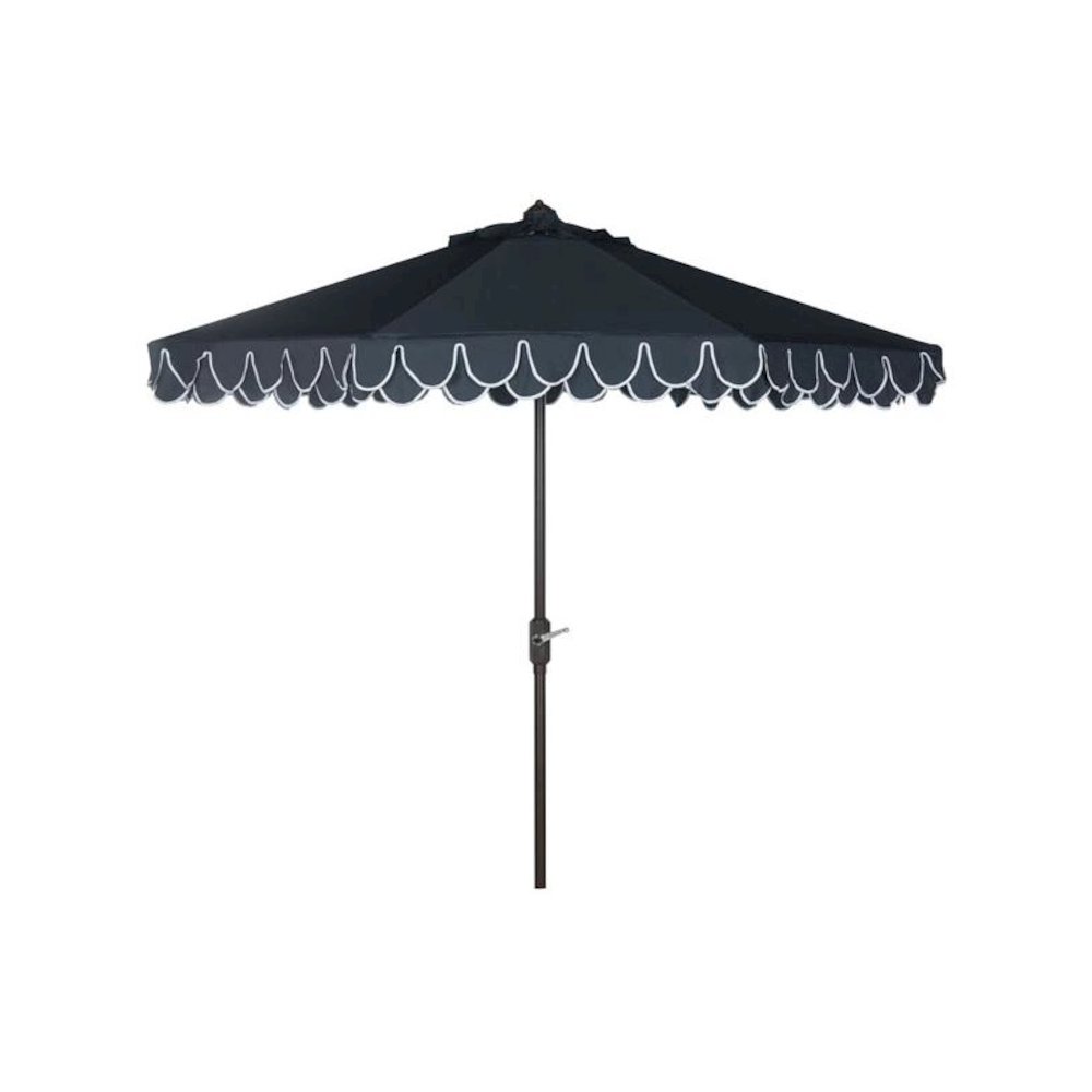Uv Resistant Elegant Valance 9Ft Auto Tilt Umbrella. Picture 1