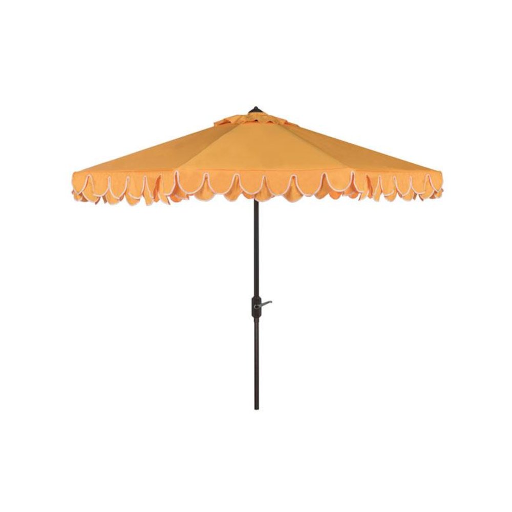 Uv Resistant Elegant Valance 9Ft Auto Tilt Umbrella. Picture 1