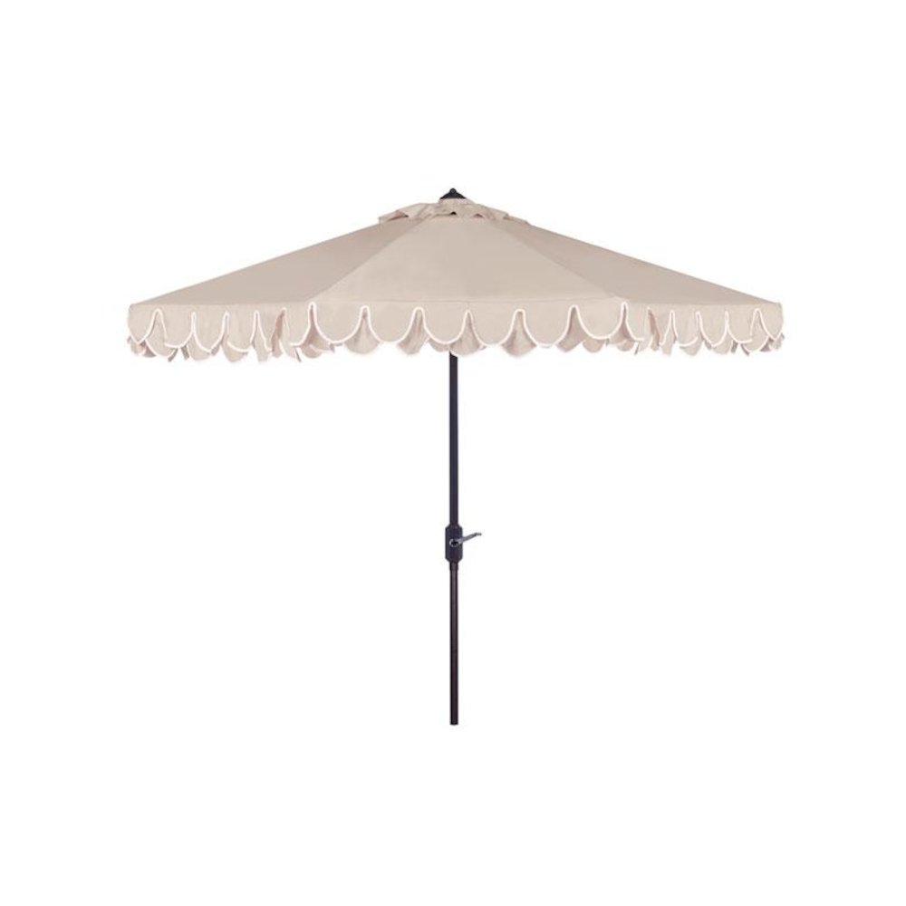 Uv Resistant Elegant Valance 9Ft Auto Tilt Umbrella. Picture 1