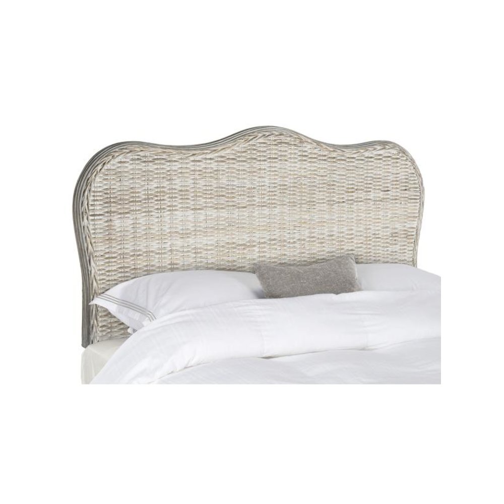 IMELDA WHITE WASHED HEADBOARD, SEA8027B-F. Picture 1