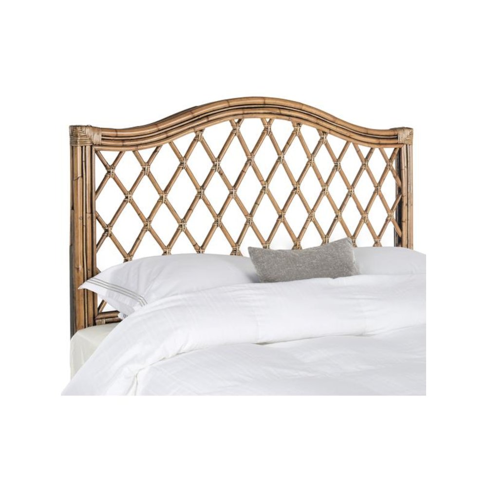 GABRIELLE BROWN/MULTI WICKER HEADBOARD, SEA8031A-F. Picture 1